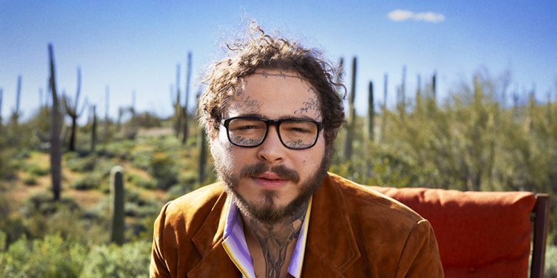 Post Malone wearing Arnette glasses from OPSM