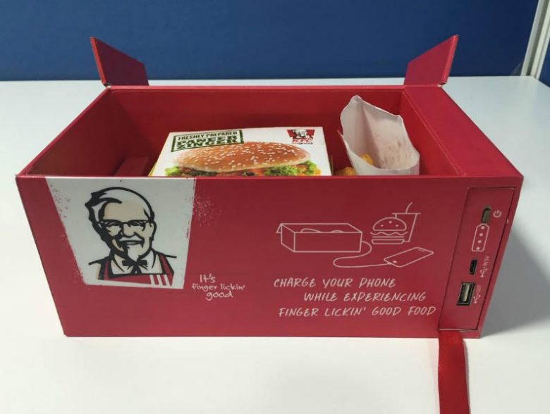KFC Watt A Box Rechargeable Packaging Meal Box