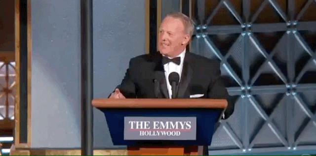 Stephen Colbert Sean Spicer Crashs Emmys
