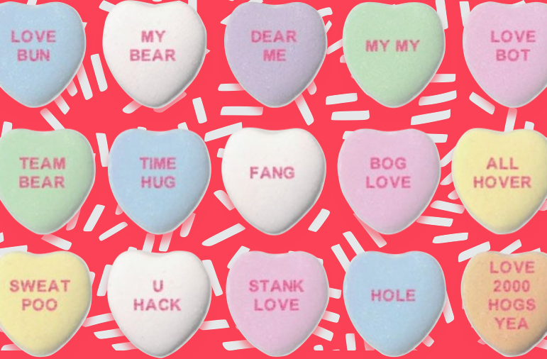 AI Generated Candy Hearts