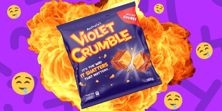 Violet Crumble Bites