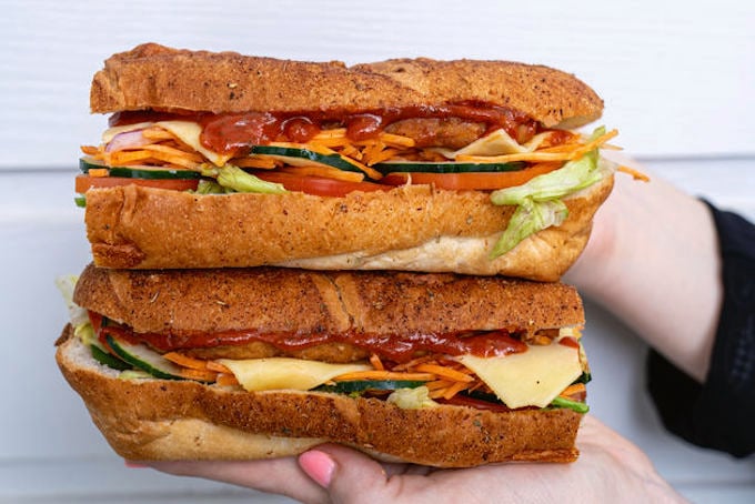 Two sandwiches from the new Parmi Classics Range from Subway.