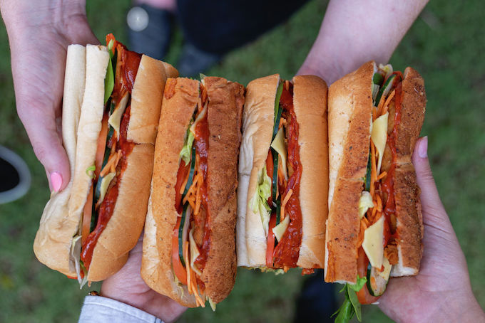 Four sandwiches from the new Parmi Classics Range from Subway.