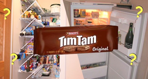 tim tams store fridge pantry