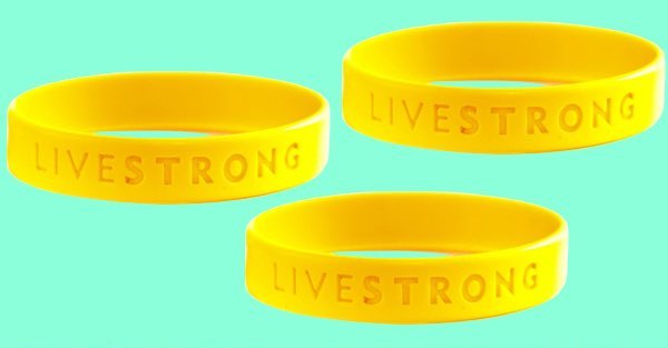 1 YOUTH LIVESTRONG Yellow Bracelet BAND Wristband LAF 