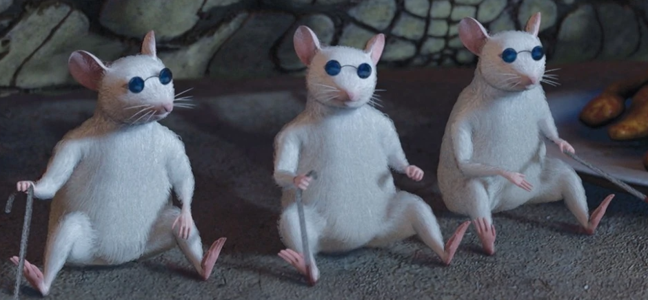 three blind mice shrek
