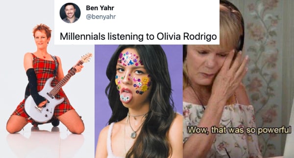 Olivia Rodrigo S Sour Memes About Millennials Listening Feeling Old