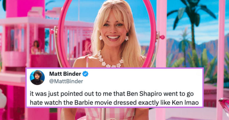 Barbie Movie margot robbie greta gerwig ben shapiro twitter tweets reactions review