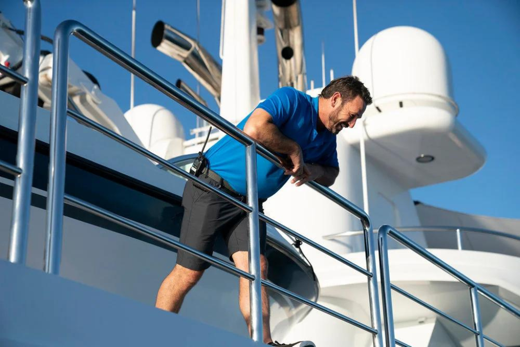Below Deck Down Under Season 2 Hayu Bravo Captain Jason Chambers Cutie Aesha Scott Chief Stew superyacht luxury charter reality TV