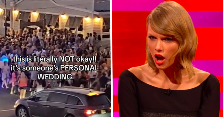 Taylor Swift wedding ruined crowd mob fans jack antonoff margaret qualley new jersey whale